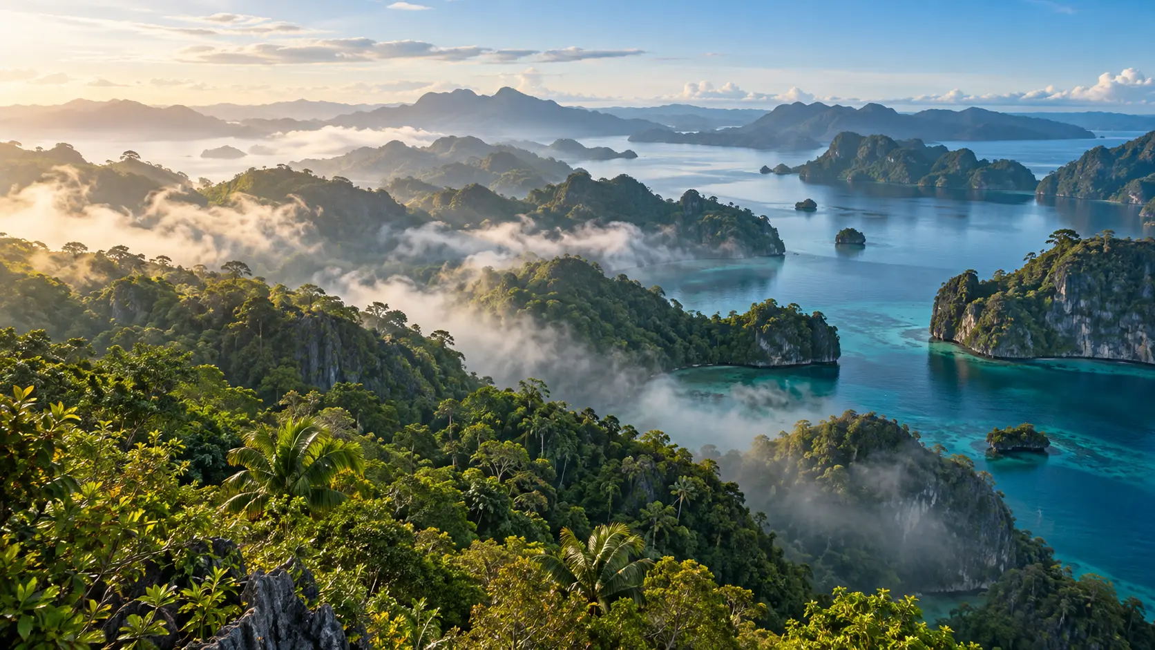 Rainforest hiking viewpoint